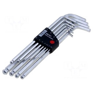 Wrenches set | hex key | Chrom-vanadium steel | 11pcs.