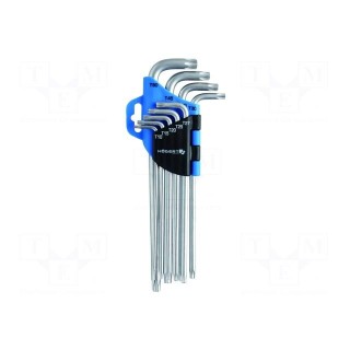 Wrenches set | Torx® | Chrom-vanadium steel | long | 9pcs.