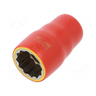 Key | insulated,twelve point socket,socket spanner | 22mm | 1/2"