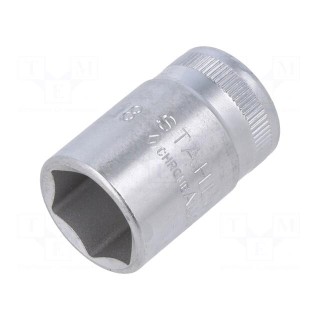 Socket | 6-angles,socket spanner | HEX 18mm | 1/2" | 38mm | short