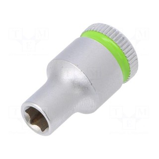 Socket | 6-angles,socket spanner | HEX 5mm | 1/4" | 23mm | Zyklop
