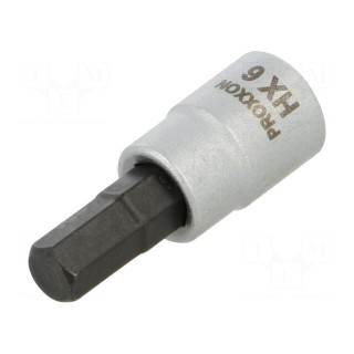 Socket | hex key,socket spanner | HEX 6mm | 1/4" | 33mm
