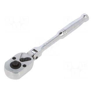 Rattle | 1/4" | with button,bent | 150mm | Teeth: 24