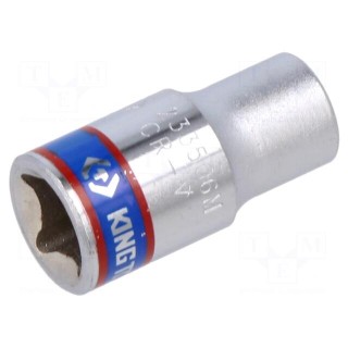 Socket | 6-angles,socket spanner | HEX 6mm | 1/4" | 24.5mm | short