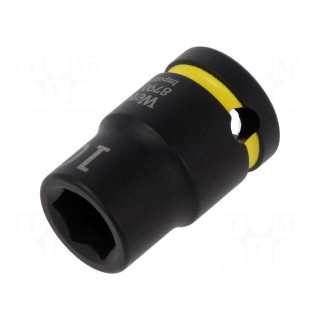 Socket | 6-angles,socket spanner,impact | HEX 10mm | 3/8" | 30mm