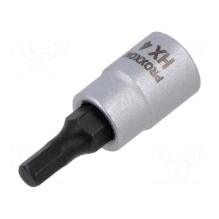 Socket | hex key,socket spanner | HEX 4mm | 1/4" | 33mm