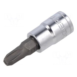 Socket | socket spanner,Phillips | PH3 | 1/4" | Chrom-vanadium steel