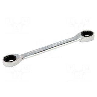 Wrench | box,with ratchet | 8mm,9mm | tool steel | Overall len: 128mm