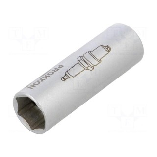 Socket | for spark plugs,socket spanner | 16mm | 1/2" | magnetic