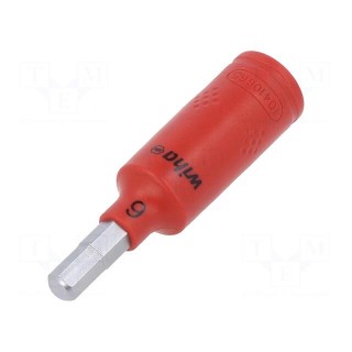 Socket | hex key,insulated,socket spanner | HEX 6mm | 1/4" | 65mm