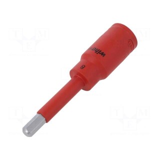 Socket | hex key,insulated,socket spanner | HEX 8mm | 1/2" | 1kV