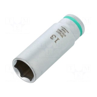 Socket | 6-angles,socket spanner | HEX 13mm | 1/4" | 50mm