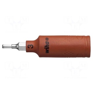 Socket | hex key,insulated,socket spanner | HEX 3mm | 1/4" | 65mm