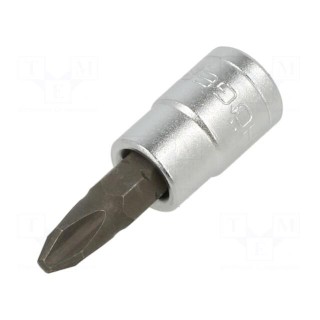 Socket | socket spanner,Phillips | PH2 | 1/4" | Chrom-vanadium steel