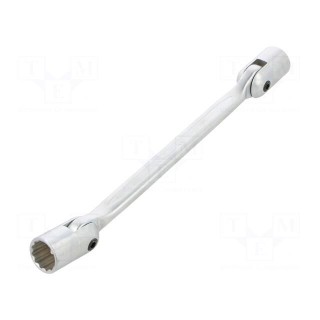 Wrench | socket spanner,with joint | 17mm,19mm | L: 260mm