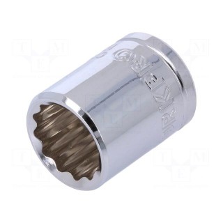 Key | twelve point socket | 15mm | 3/8" | Chrom-vanadium steel