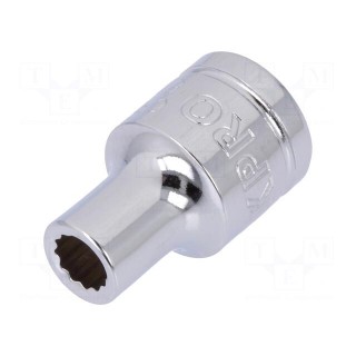 Key | twelve point socket | 6mm | 3/8" | Chrom-vanadium steel