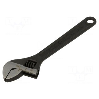 Wrench | adjustable | 200mm | Max jaw capacity: 25mm | blackened keys