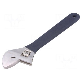 Wrench | adjustable | 250mm | Max jaw capacity: 28mm | forged,satin