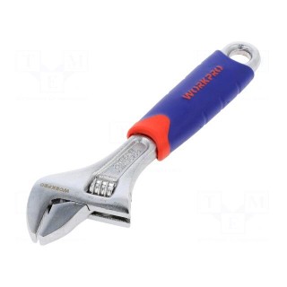 Wrench | adjustable | Tool material: chrome-vanadium steel | 160mm