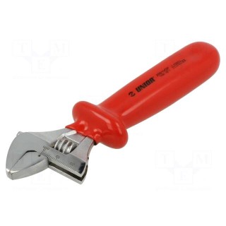 Wrench | insulated,adjustable | 165mm | Max jaw capacity: 23mm