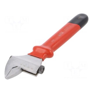 Wrench | insulated,adjustable | tool steel | for electricians | 1kV