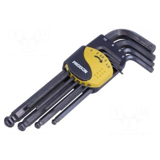 Wrenches set | hex key,spherical | 9pcs.