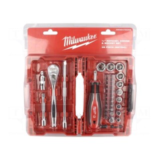 Wrenches set | 6-angles,socket spanner | 38pcs.