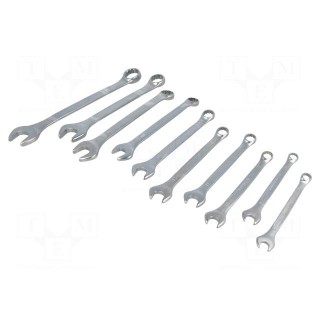 Key set | combination spanner | tool steel | Pcs: 10