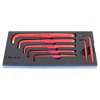 Wrenches set | hex key,insulated | 7pcs.