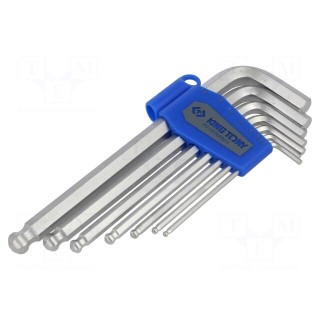 Wrenches set | hex key,spherical | 7pcs.