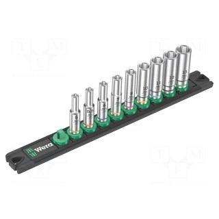 Wrenches set | 6-angles,socket spanner | Mounting: 1/4" | 50mm