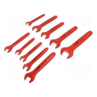 Wrenches set | insulated,single sided,spanner | 10pcs.