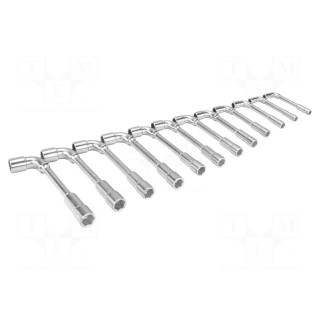Wrenches set | L-type,socket spanner | 12pcs.