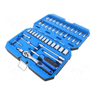 Wrenches set | Mounting: 1/4" | 46pcs.