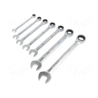 Key set | rattle,combination spanner | chromium plated steel