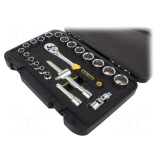 Wrenches set | socket spanner | Mounting: 3/8" | 23pcs.