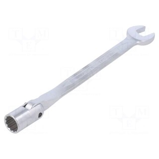Wrench | combination swivel head socket,with joint | L: 225mm