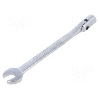 Wrench | combination swivel head socket,with joint | L: 225mm