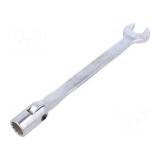 Wrench | combination swivel head socket,with joint | L: 234mm
