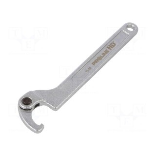 Wrench | hook | Chrom-vanadium steel | L: 170mm | Grip capac: 15÷35mm