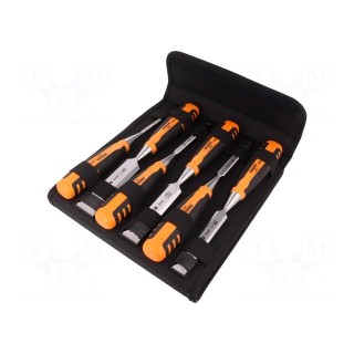 Kit: chisels | for wood,professional | Number of files: 6