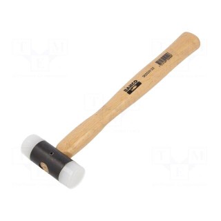 Hammer | 150mm | W: 60mm | 150g | Size: 22mm | round | nylon | wood