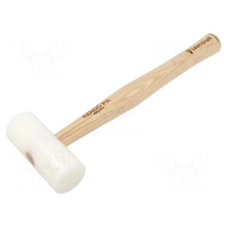 Hammer | 190g | 40mm | round | polyamide | wood (ash) | KENDO