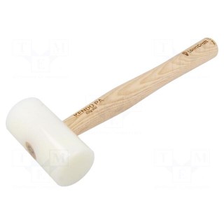 Hammer | 240g | 50mm | round | polyamide | wood (ash) | KENDO