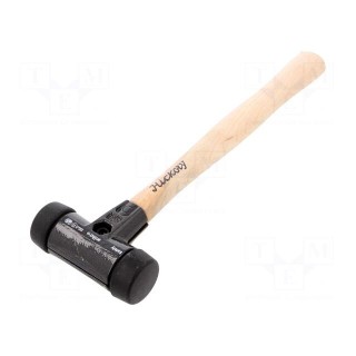 Hammer | 290mm | W: 87mm | 548g | Size: 30mm | round | caoutchouc