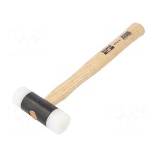 Hammer | 300mm | W: 100mm | 550g | Size: 35mm | round | nylon | wood