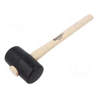 Hammer | 320mm | 317g | 55mm | round | rubber | wood | Shore hardness: 90