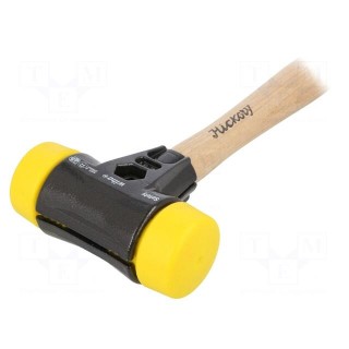 Hammer | 325mm | W: 110mm | 325g | Size: 40mm | round | polyurethane