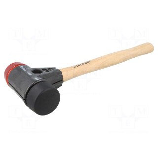 Hammer | 325mm | W: 110mm | 621g | Size: 40mm | round | wood (hikory)